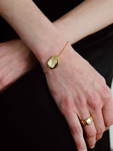 Gold Bean Bracelet