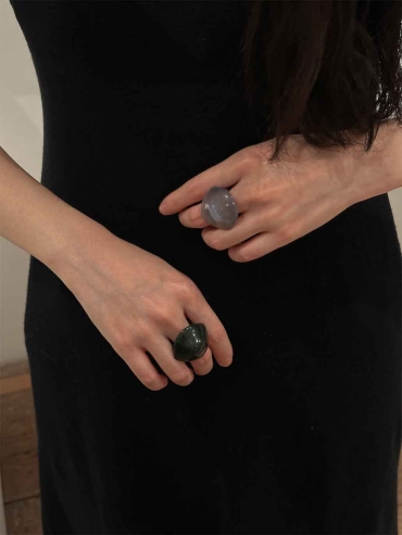 Grey Bud Ring