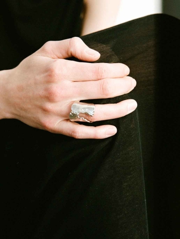 Silver Bark Ring
