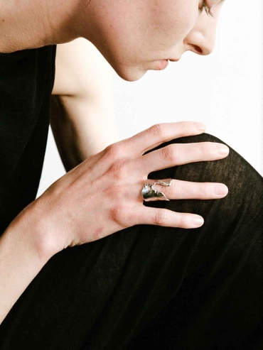 Silver Bark Ring