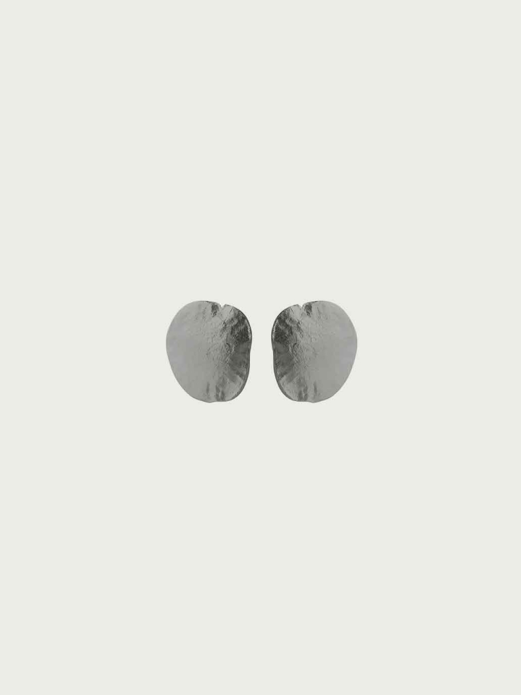Silver Nutshell Earrings