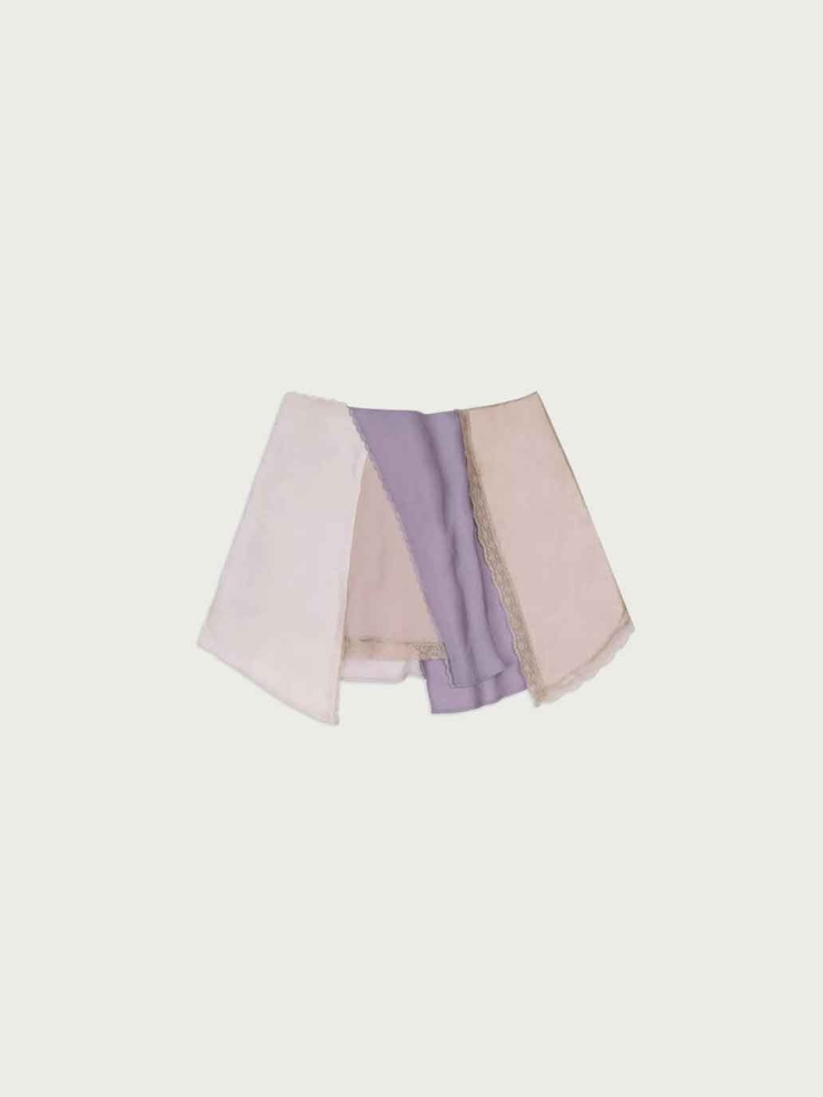 Pink Lace Mini Skirt