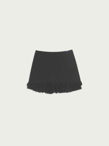 Black Double Layer Shorts