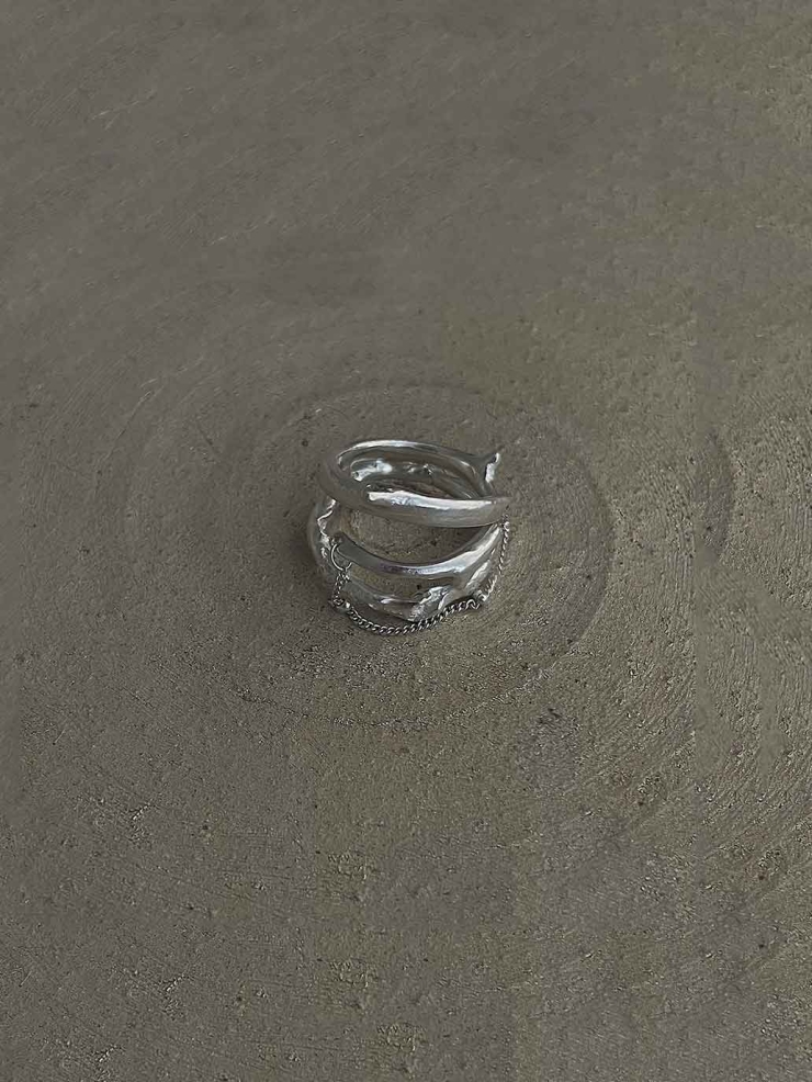 Silver Thorn Chain Ring
