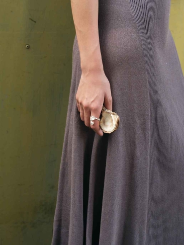 Silver Double Flower Ring