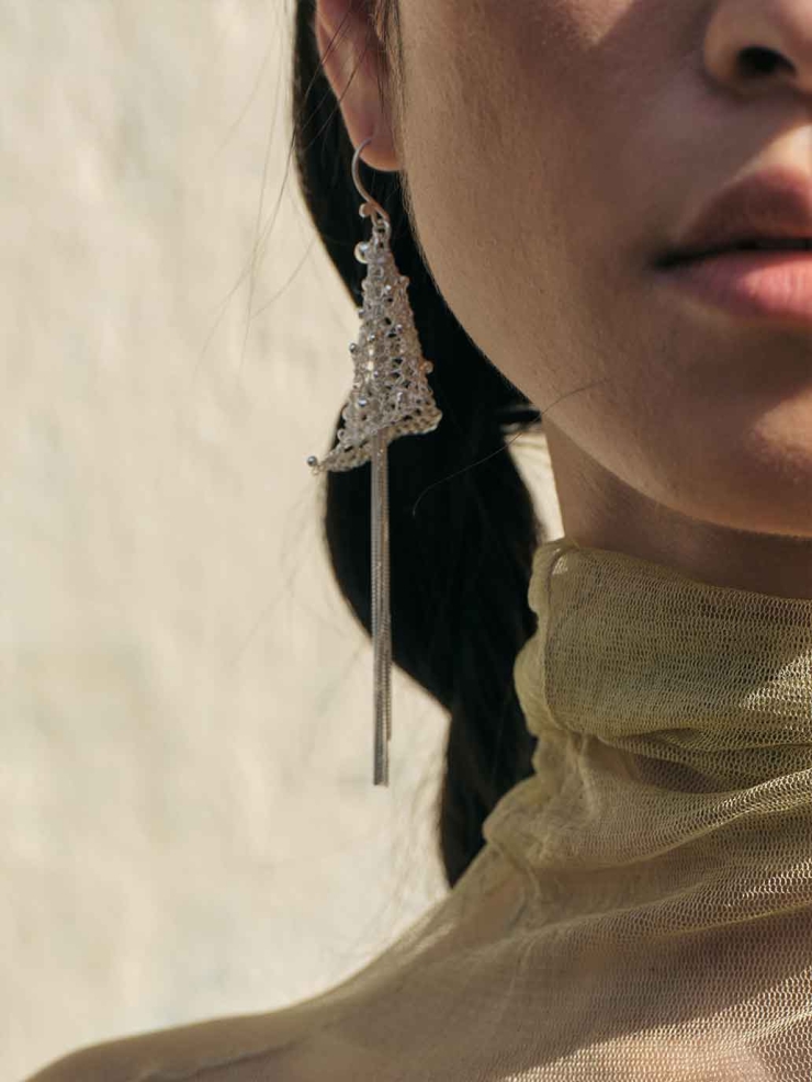 Silver Calla Lily Stud Earrings