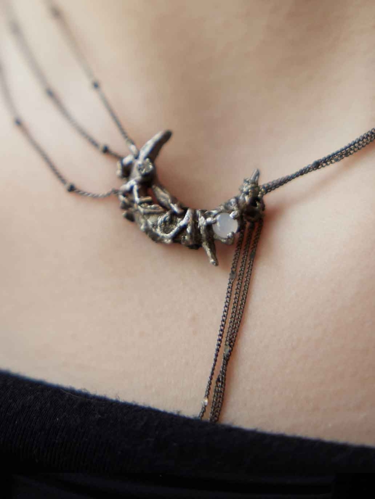 Black Moon Necklace