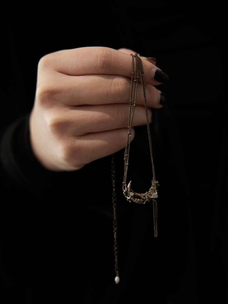 Black Moon Necklace