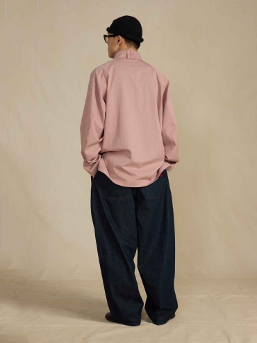 Navy Relaxed-fit Denim Pants