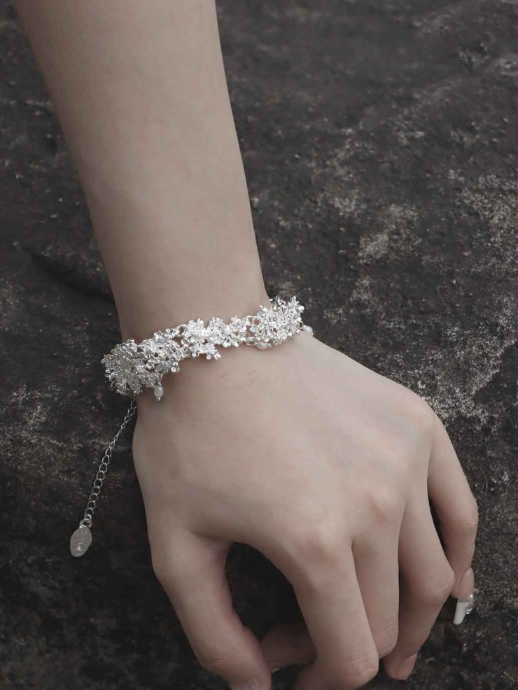Silver Spring Blossom Bracelet