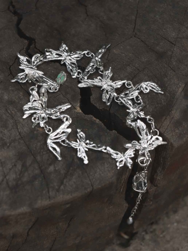 Silver Butterfly Chase Bracelet