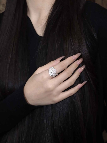 Silver Spring Breeze Willow Ring