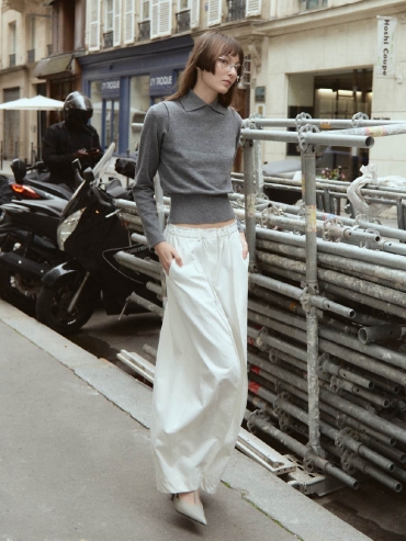 White Ballon Pants