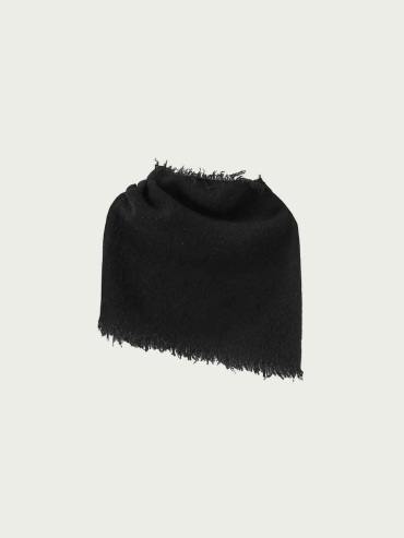 Black Yak Wool Shawl Scarf