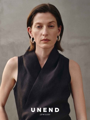 Silver Slit Of Light Earrings-Large