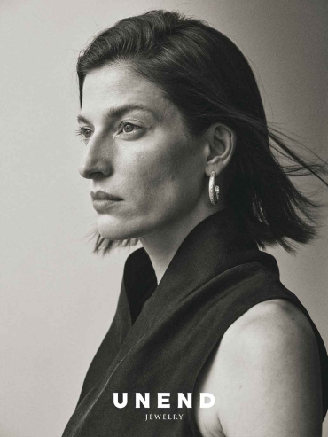 Silver Slit Of Light Earrings-Large