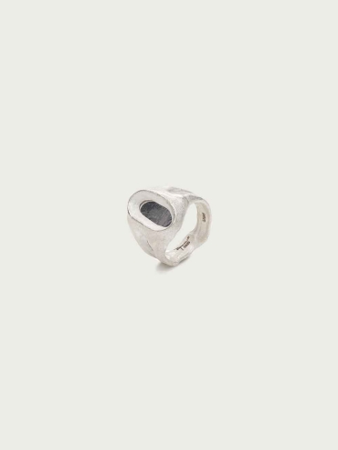 Silver Mirror Wide Ring