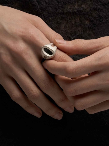 Silver Mirror Wide Ring