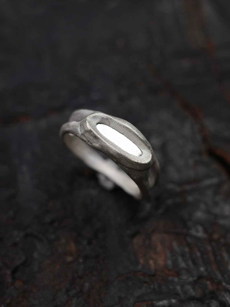 Silver Mirror Slim Ring