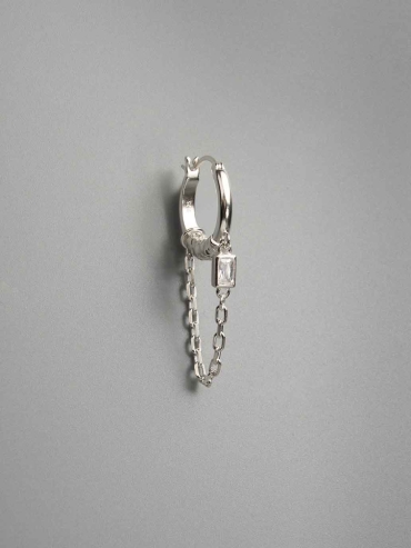 Curved Edge Earrings-Single