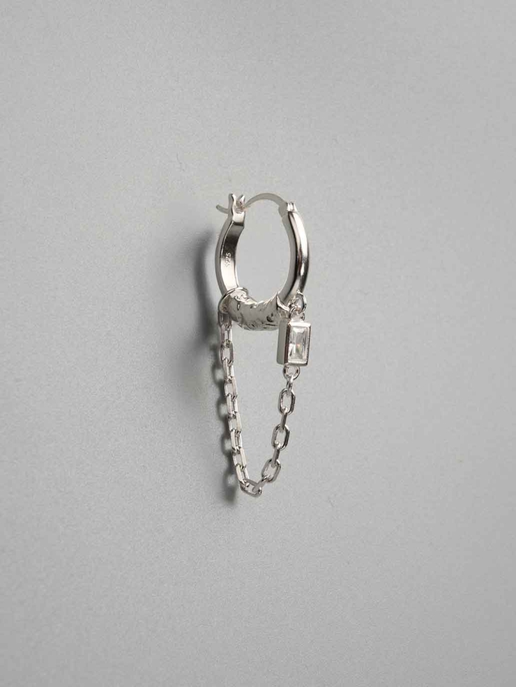 Curved Edge Earrings-Single