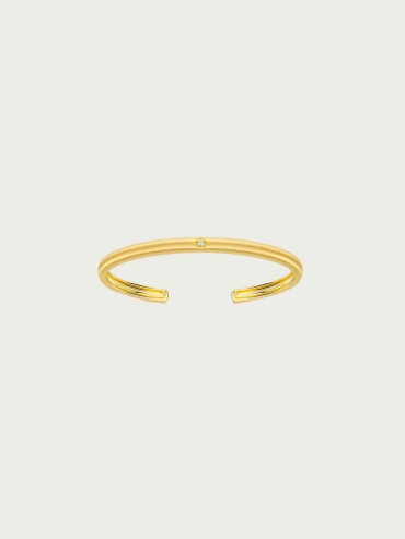Gold Classic Curved Bracelet