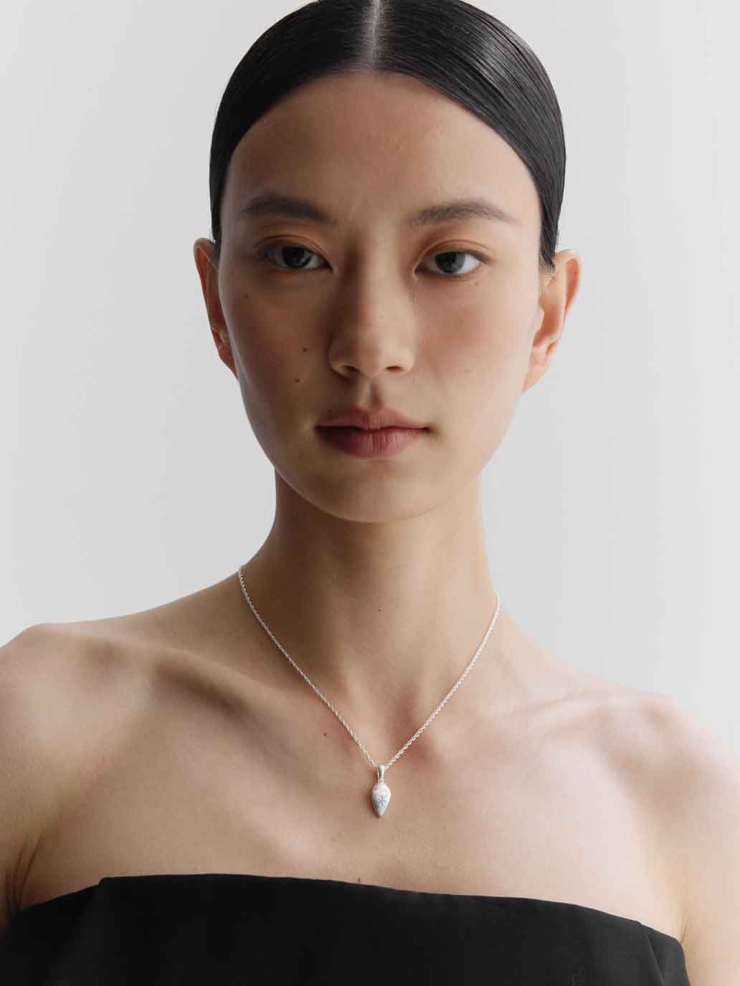 Silver Small Serpent Head Pendant