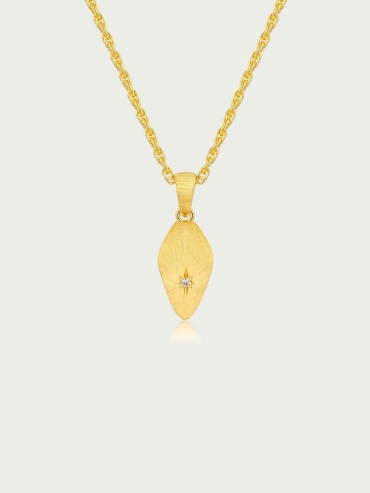 Gold Small Serpent Head Pendant