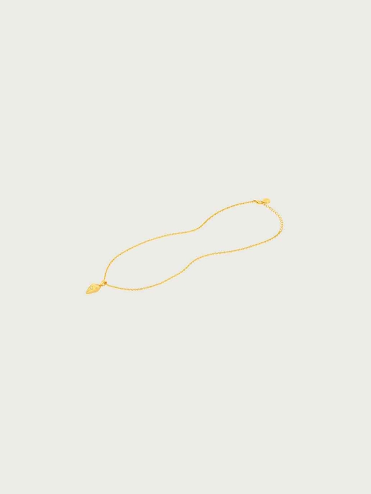 Gold Small Serpent Head Pendant