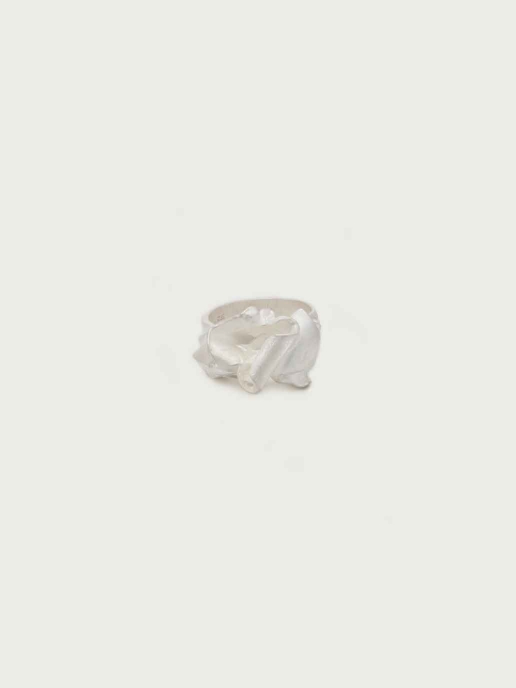 Satin 3D Flower Ring