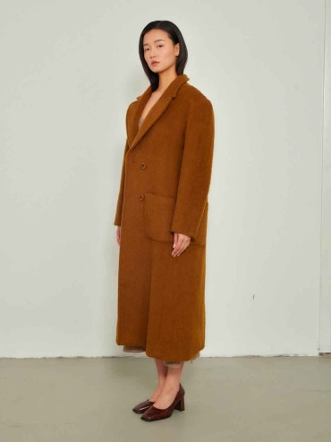 Alpaga Camel Long Coat