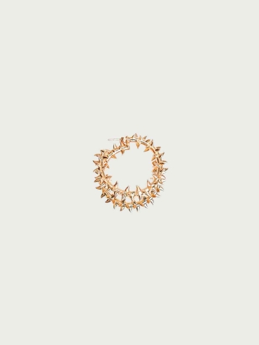Gold Aridity Hoop Locker Earrings