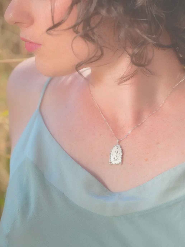 Silver Génie du Seuil Necklace
