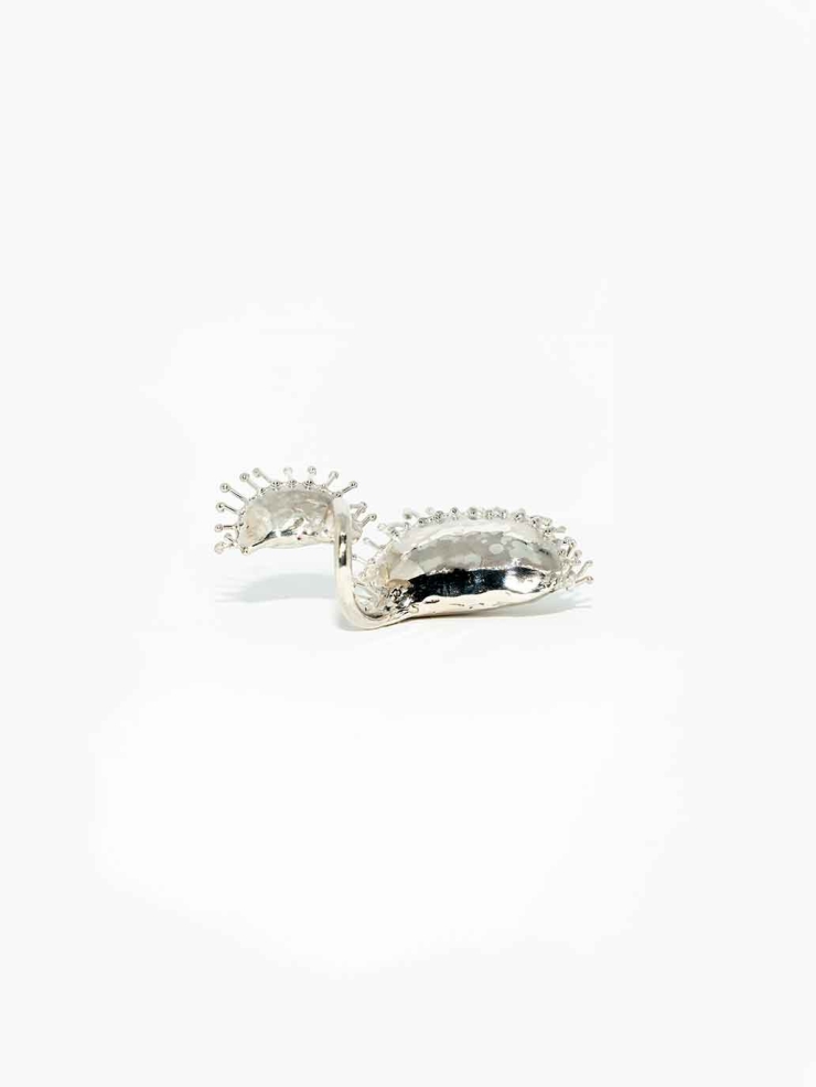 Silver Nivorus Plant Ring