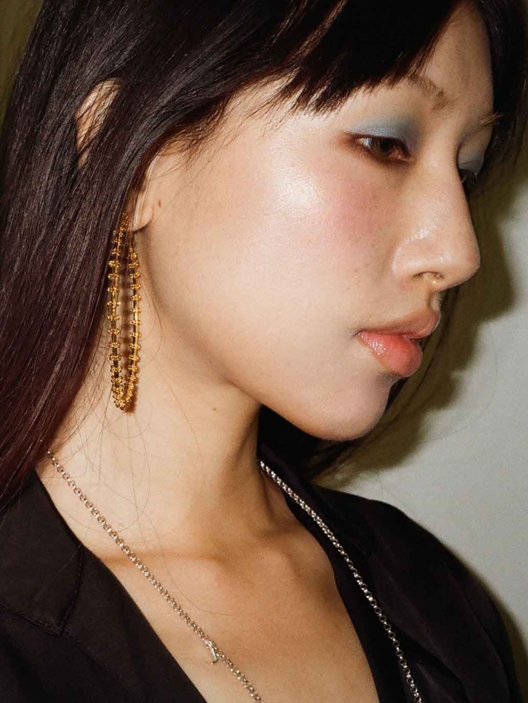 Gold Full Hoop Earrings - Large
