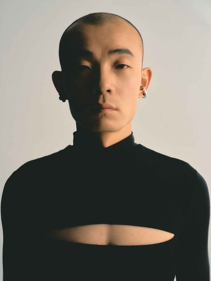 Silver Heart Cell Triple Growth Ear Cuff