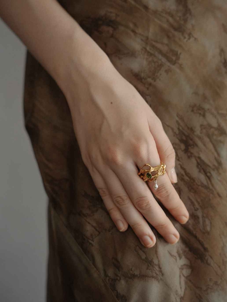 Gold Spirit Vine Ring