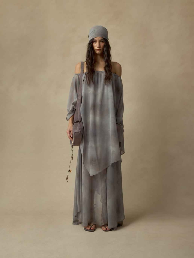 Layered Printed Convertible Dress