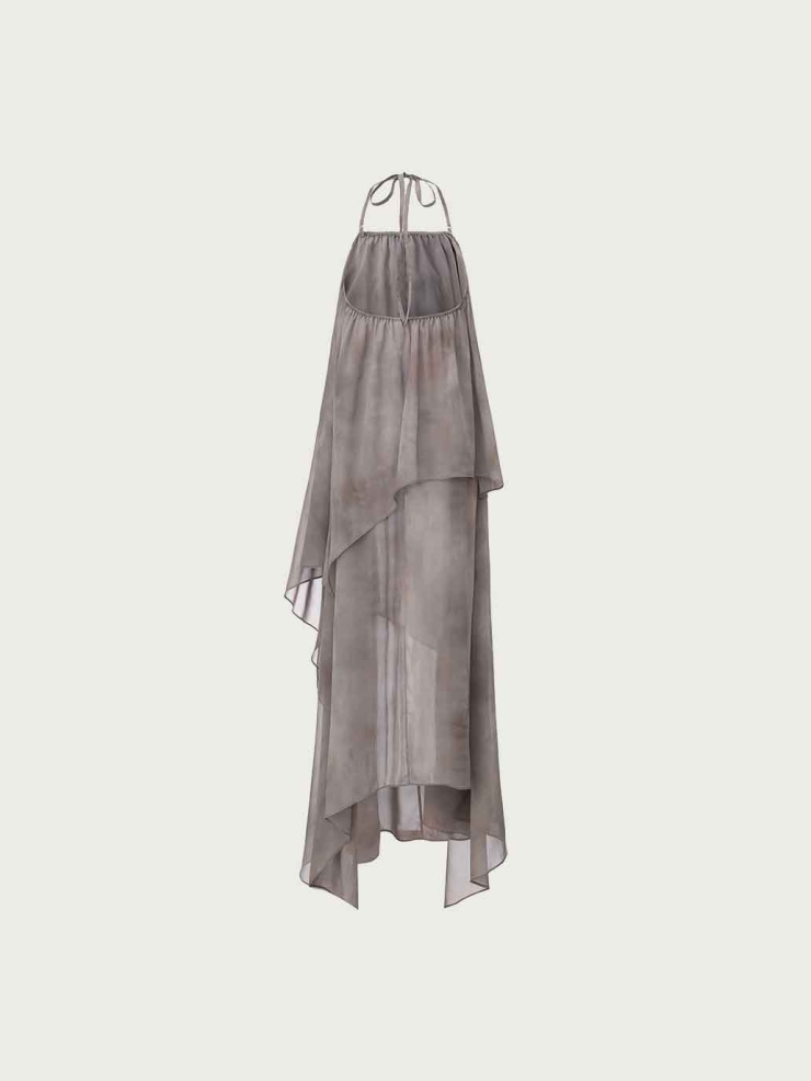 Layered Printed Convertible Dress