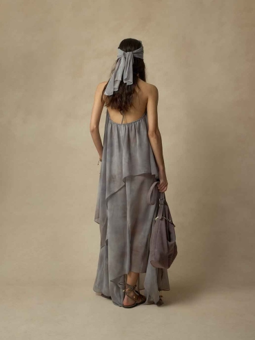 Layered Printed Convertible Dress