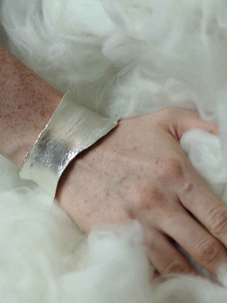 Silver Phantom Dream Wide Bracelet