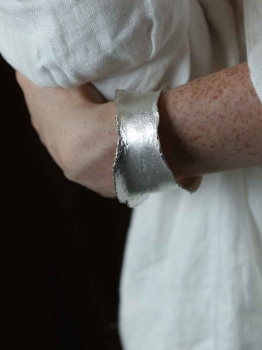 Silver Phantom Dream Wide Bracelet