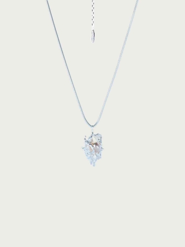 The Fluent Arc White Frozen Flow Necklace