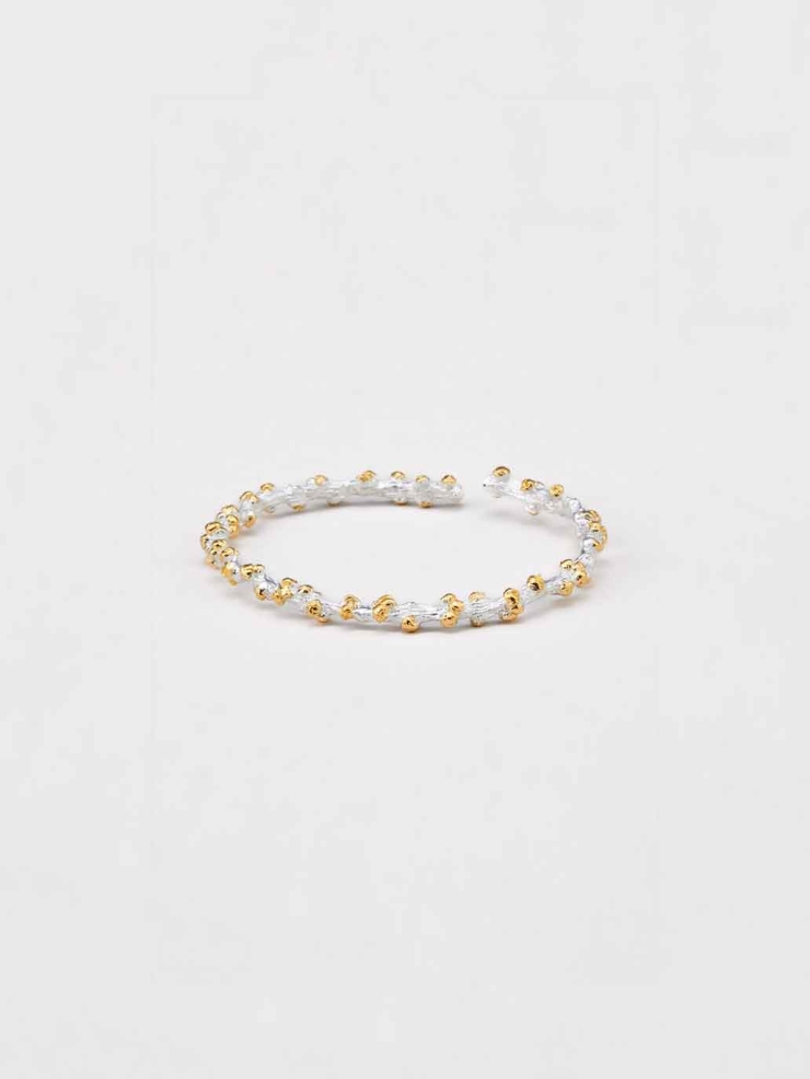 Nature's Blanc White Blooming Arbor Bracelet