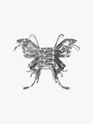 Liquefied butterfly hair claw clip