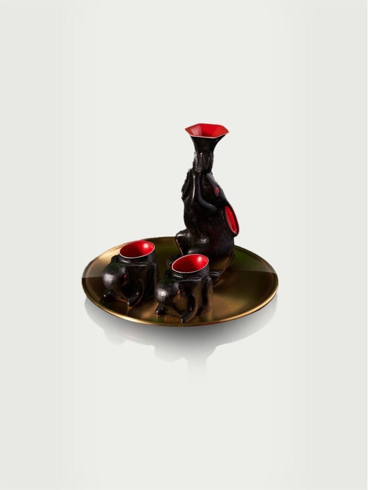 Black shochu set