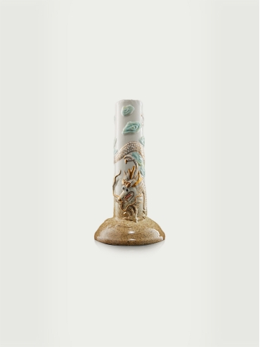 Hand-painted dragon vase