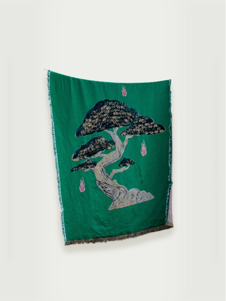 Green pine tree blank