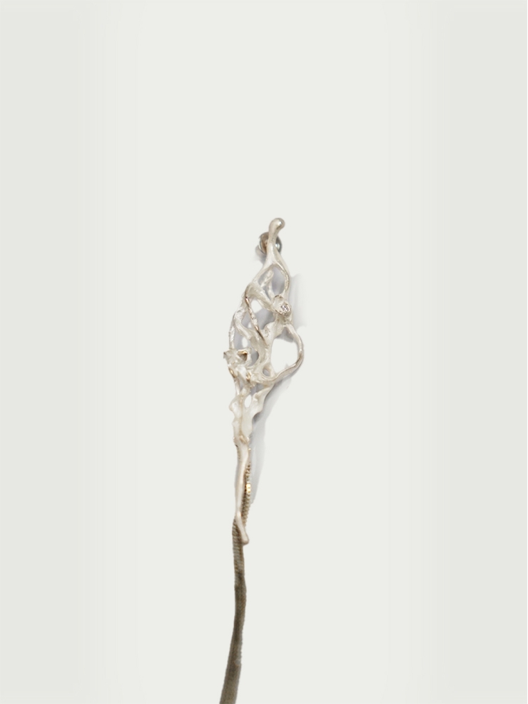 Silver Streaming Earring