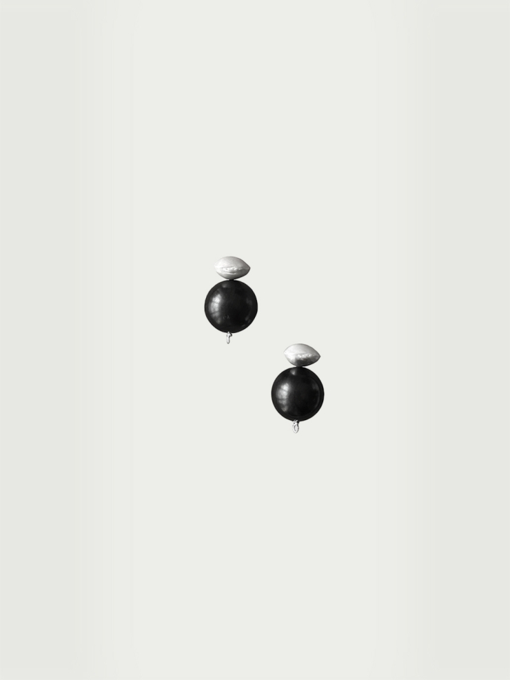 Seed and orb earrings